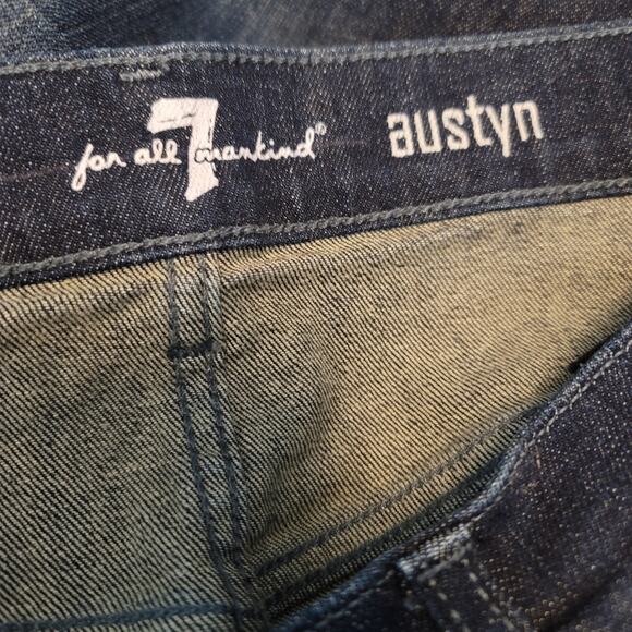 7 For All MankindWhiskering Distressed Austyn Men's Jeans 36 - Picture 4 of 5